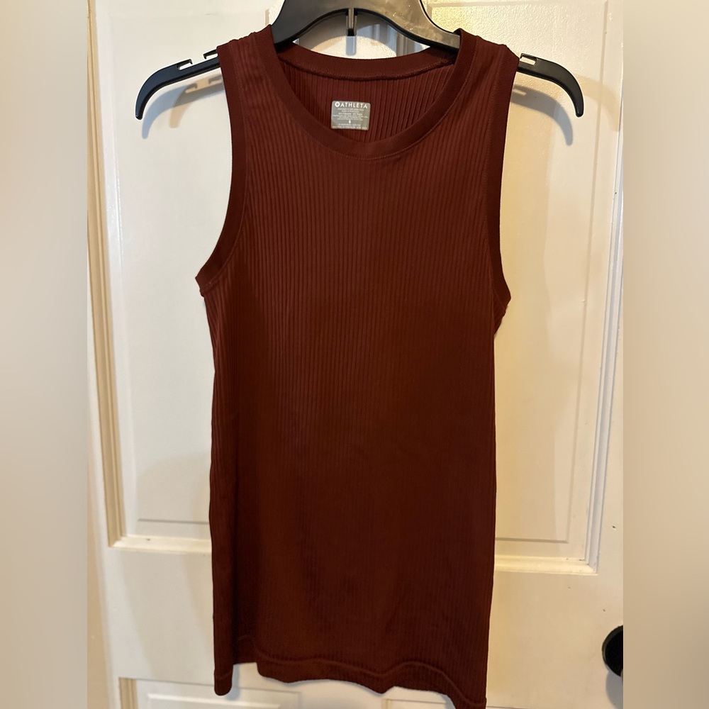Athleta Rust Medium Ribbed Tank - image 2
